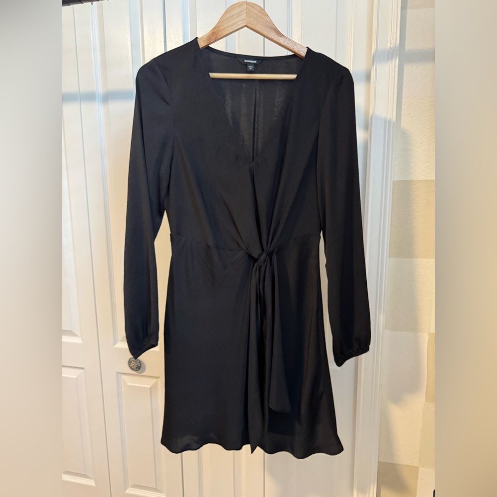 Express Black Long Sleeve Dress